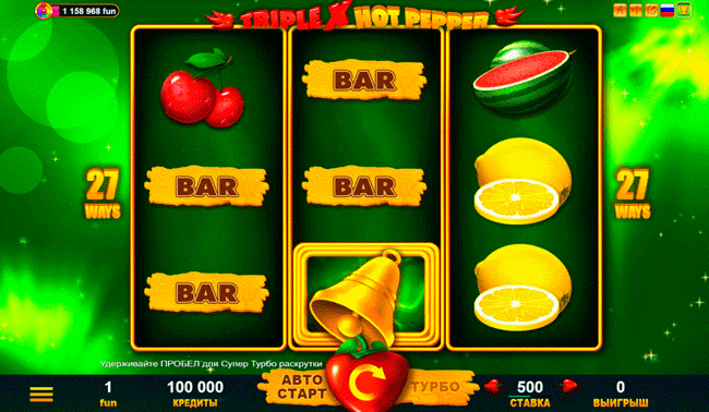 Gameplay of the game Triple X Hot Pepper