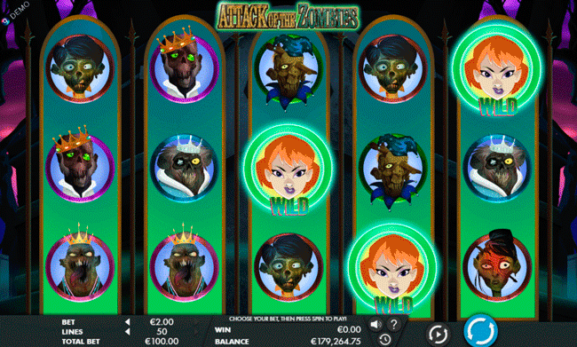 The slot provides 50 paylines, but their number can be changed