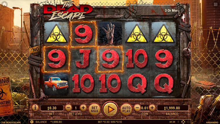 Winning in The Dead Escape machine